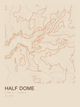 Half Dome — Ink print in Desert Light