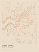 Half Dome — Ink print in Desert Light