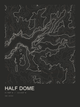 Half Dome — Ink print in Ink Dark