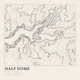 Half Dome — Ink print in Ink Light (square)