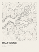 Half Dome — Ink print in Ink Light
