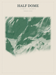 Half Dome — Red Relief print in Forest Floor