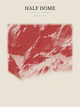 Half Dome — Red Relief print in Red Earth