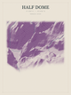 Half Dome — Red Relief print in Plum & Clay