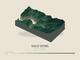Half Dome — Terrain Relief print in Forest Floor (landscape)