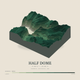 Half Dome — Terrain Relief print in Forest Floor (square)