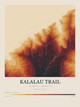 Kalalau Trail — Contour Colour print in Ember & Ochre