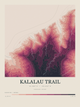 Kalalau Trail — Contour Colour print in Rose & Stone