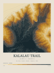 Kalalau Trail — Contour Colour print in Saffron & Slate