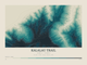 Kalalau Trail — Contour Colour print in Alpine Teal (landscape)