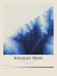 Kalalau Trail — Contour Colour print in Ultramarine