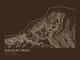 Kalalau Trail — Ink print in Atlas Dark (landscape)