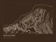 Kalalau Trail — Ink print in Atlas Dark (landscape)