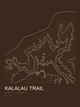 Kalalau Trail — Ink print in Atlas Dark