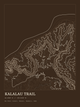 Kalalau Trail — Ink print in Atlas Dark