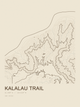 Kalalau Trail — Ink print in Atlas Light