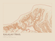 Kalalau Trail — Ink print in Desert Light (landscape)