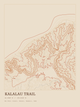 Kalalau Trail — Ink print in Desert Light