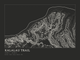 Kalalau Trail — Ink print in Ink Dark (landscape)