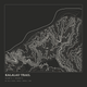 Kalalau Trail — Ink print in Ink Dark (square)