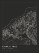 Kalalau Trail — Ink print in Ink Dark