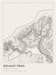 Kalalau Trail — Ink print in Ink Light