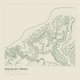 Kalalau Trail — Ink print in Ranger Light (square)