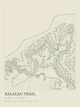 Kalalau Trail — Ink print in Ranger Light