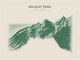 Kalalau Trail — Red Relief print in Forest Floor (landscape)