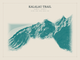 Kalalau Trail — Red Relief print in Alpine Teal (landscape)