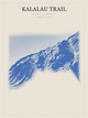 Kalalau Trail — Red Relief print in Ultramarine