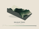 Kalalau Trail — Terrain Relief print in Forest Floor (landscape)