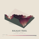 Kalalau Trail — Terrain Relief print in Rose & Stone (square)