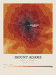Mount Adams — Contour Colour print in Ember & Ochre