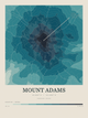 Mount Adams — Contour Colour print in Fjord