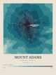 Mount Adams — Contour Colour print in Fjord