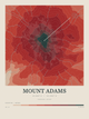 Mount Adams — Contour Colour print in Red Earth