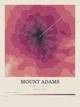 Mount Adams — Contour Colour print in Rose & Stone