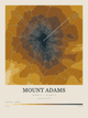 Mount Adams — Contour Colour print in Saffron & Slate