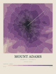 Mount Adams — Contour Colour print in Plum & Clay