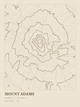 Mount Adams — Ink print in Atlas Light