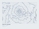 Mount Adams — Ink print in Blueprint Light (landscape)