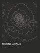 Mount Adams — Ink print in Ink Dark