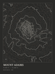 Mount Adams — Ink print in Ink Dark