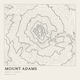 Mount Adams — Ink print in Ink Light (square)