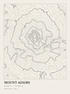 Mount Adams — Ink print in Ink Light