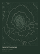 Mount Adams — Ink print in Ranger Dark