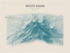 Mount Adams — Red Relief print in Fjord (landscape)