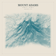Mount Adams — Red Relief print in Fjord (square)
