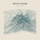 Mount Adams — Red Relief print in Graphite (square)